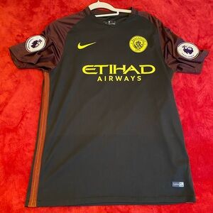 Nike De Bruyne Manchester city Black with burgundy accents jersey